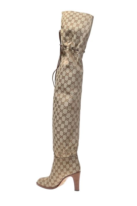 ankle boot gucci|gucci monogram thigh high boots.